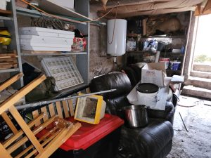 Mise en déchetterie d'encombrant